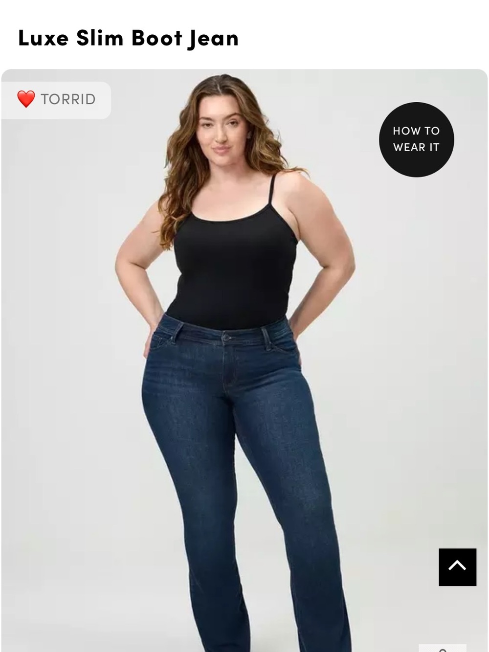 torrid Dark Blue Denim Luxe Slim Boot Jeans